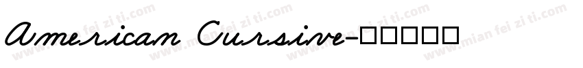 American Cursive字体转换